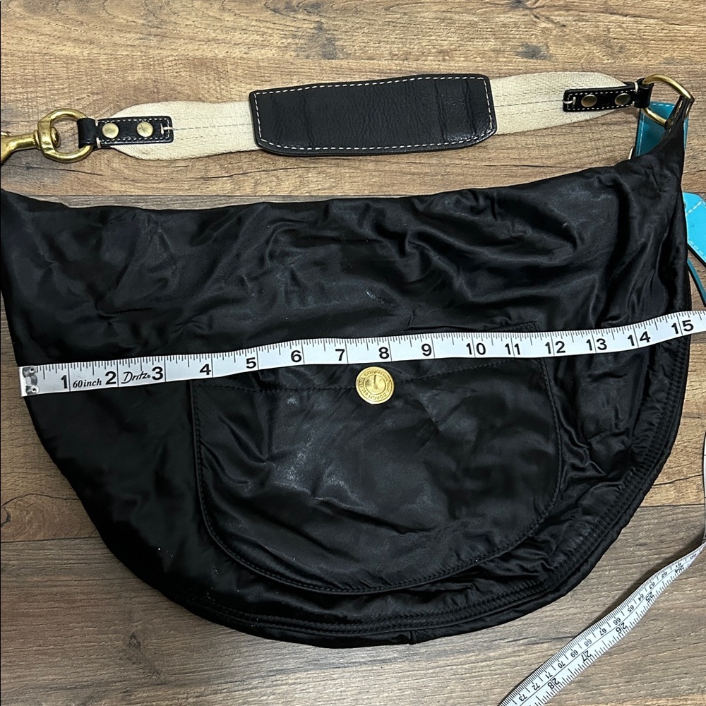Coach Vintage Black Hobo Bag with Gold Accents - Picture 7 of 11